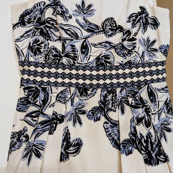 Vince Camuto Fit & Flare Floral Summer Midi Dress 4 EUC - Picture 10 of 16